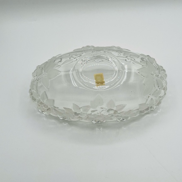 Elegant Clear Floral Glass Bowl Mikasa Germany - Picture 9 of 13